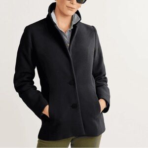 Dudley Stephens Classic Black Fleece Blazer Sz S